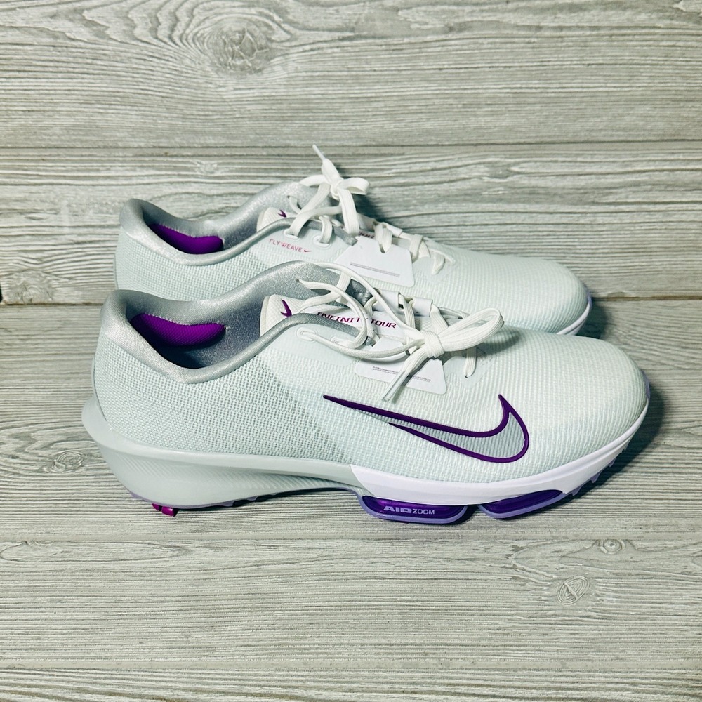 Nike Air Zoom Infinity Tour NEXT% 2 Golf Shoes White‎ Purple FD0217-102 Mens 15 - Picture 2 of 9